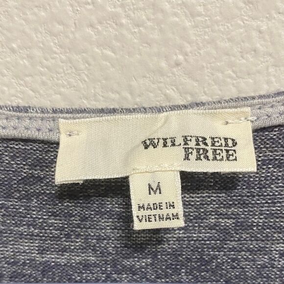 Wilfred Free | Size M Lorelei T-Shirt Dress – Heather Gray Tunic with Pockets - Picture 2 of 12